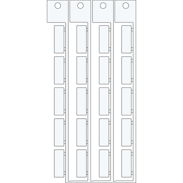 Brady MFC-20x7-WT-SNSS Electrical Component Tags - 20mm x 7mm SA20X7