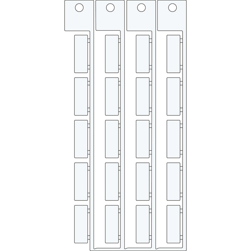 Brady MFC-20x7-WT-SNSS Electrical Component Tags - 20mm x 7mm SA20X7