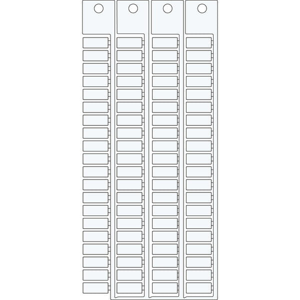 Brady TAGS TERMINAL BLOCKS ENTRELEC 5x12-5-WT Terminal Block Tags - 5mm x 12mm, 5mm Pitch SA2615
