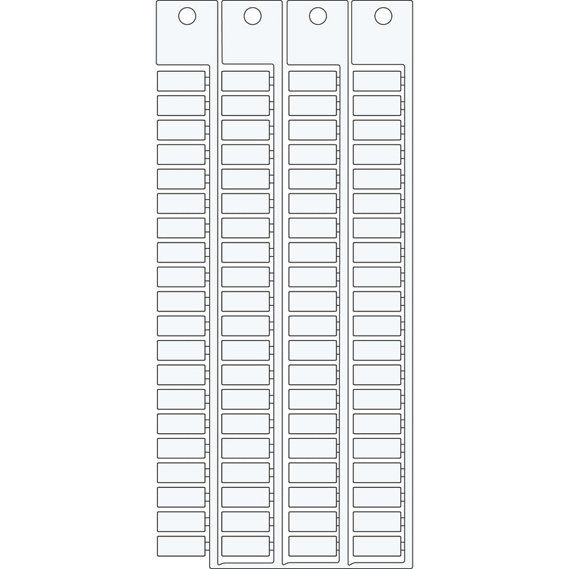 Brady TAGS TERMINAL BLOCKS ENTRELEC 5x12-5-WT Terminal Block Tags - 5mm x 12mm, 5mm Pitch SA2615