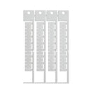 Brady TERMINAL BLOCK TAG, EN, 6X12-6 Terminal Block Tags - 6mm x 12mm, 6mm Pitch SA2625