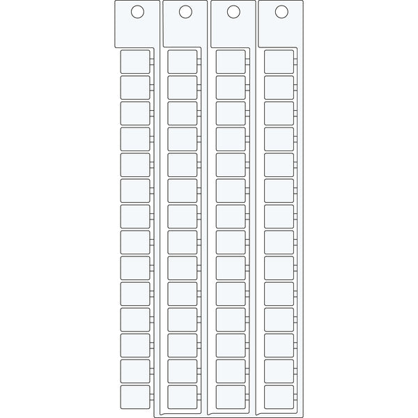 Brady TERMINAL BLOCK TAGS .MOR.ENTREL.8 10-8 Terminal Block Tags - 8mm x 10mm, 8mm Pitch SA2630