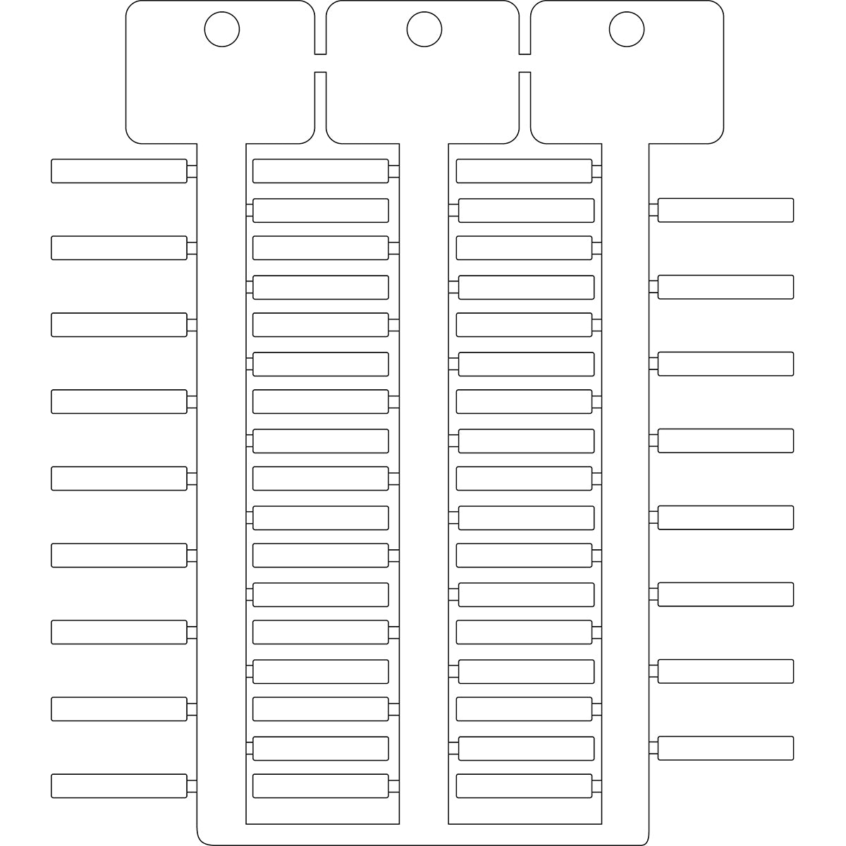 Brady TAG -4 23 WHITE 4x23 mm 3-tree white ACS tag SA4223