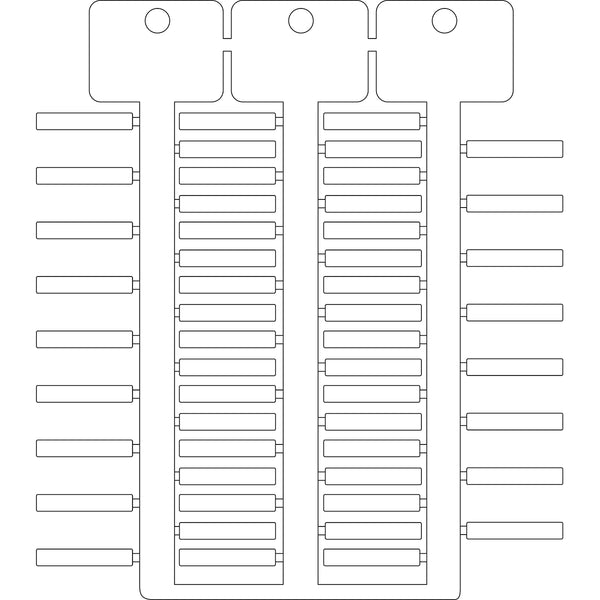 Brady TAG -4 23 WHITE 4x23 mm 3-tree white ACS tag SA4223