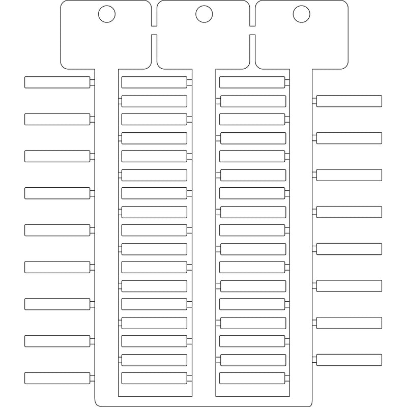 Brady TAG -4 23 WHITE 4x23 mm 3-tree white ACS tag SA4223