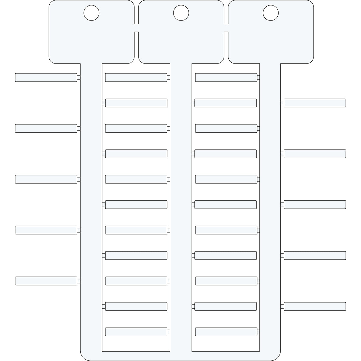 Brady TAG -4 30 WHITE Cable & Wire Tags - 4mm x 30mm SA4224