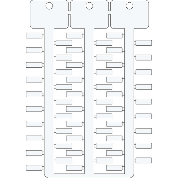 Brady TAG -4 12 WHITE 4x12 mm 3-tree white ACS tag SA4230