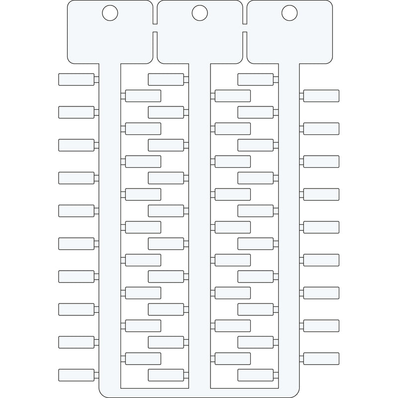 Brady TAG -4 12 WHITE 4x12 mm 3-tree white ACS tag SA4230