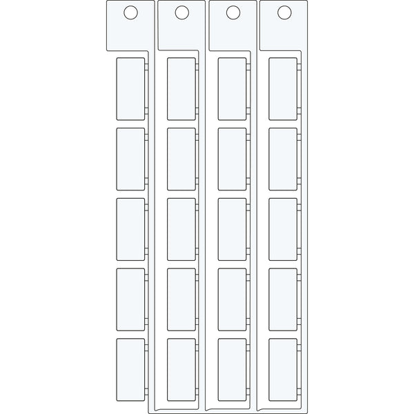 Brady TAG TELERUTT. 9 20 Electrical Component Tags - 9mm x 20mm SA4260