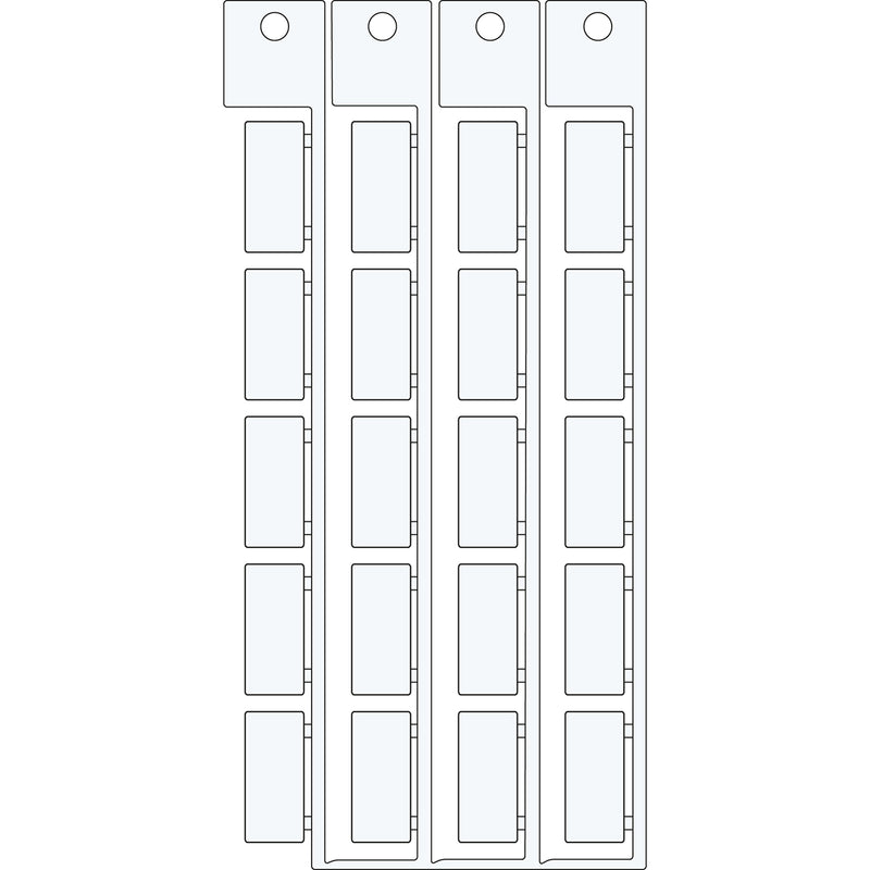 Brady TAG TELERUTT. 9 20 Electrical Component Tags - 9mm x 20mm SA4260