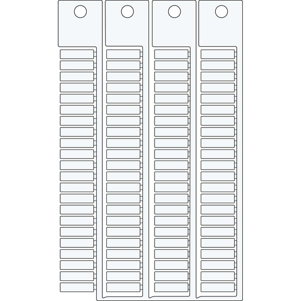 Brady TERMINAL BLOCK TAGS 5 15-5 MOD Terminal Block Tags - 5mm x 15mm, 5mm Pitch SA4300