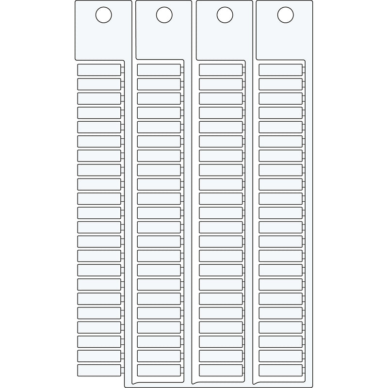 Brady TERMINAL BLOCK TAGS 5 15-5 MOD Terminal Block Tags - 5mm x 15mm, 5mm Pitch SA4300