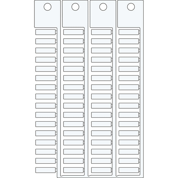 Brady TERMINAL BLOCK TAGS .MORSET.5 15 Terminal Block Tags - 5mm x 15mm, Single SA4305
