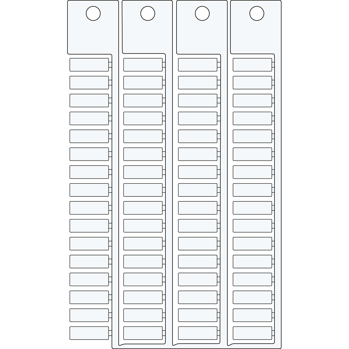 Brady TAGS TERMINAL BLOCK 5 15 Terminal Block Tags - 5mm x 15mm, Single SA4320
