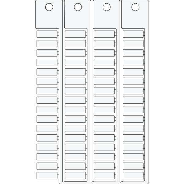 Brady TAGS TERMINAL BLOCK 5 15 Terminal Block Tags - 5mm x 15mm, Single SA4320