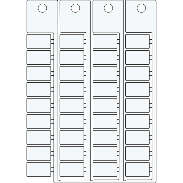 Brady TERMINAL BLOCK TAGS 12X7WAGO I O SYS Terminal Block Tags - 12mm x 7mm, Single SA4362