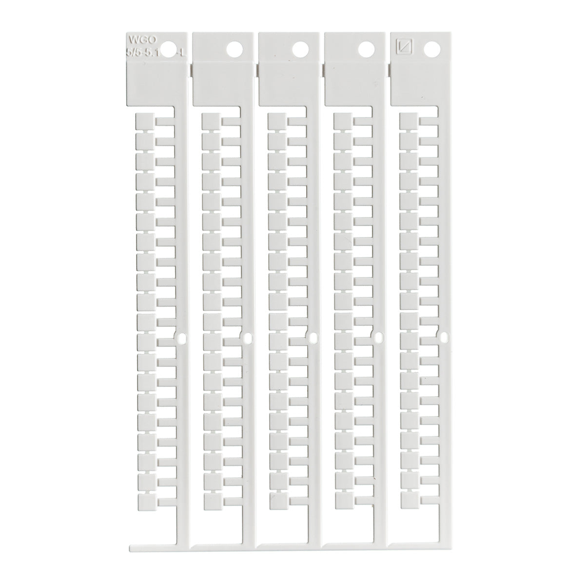 Brady TERMINAL BLOCK TAG, AB, 5X5-5 Terminal Block Tags - 5mm x 5mm, 5mm Pitch SA4813