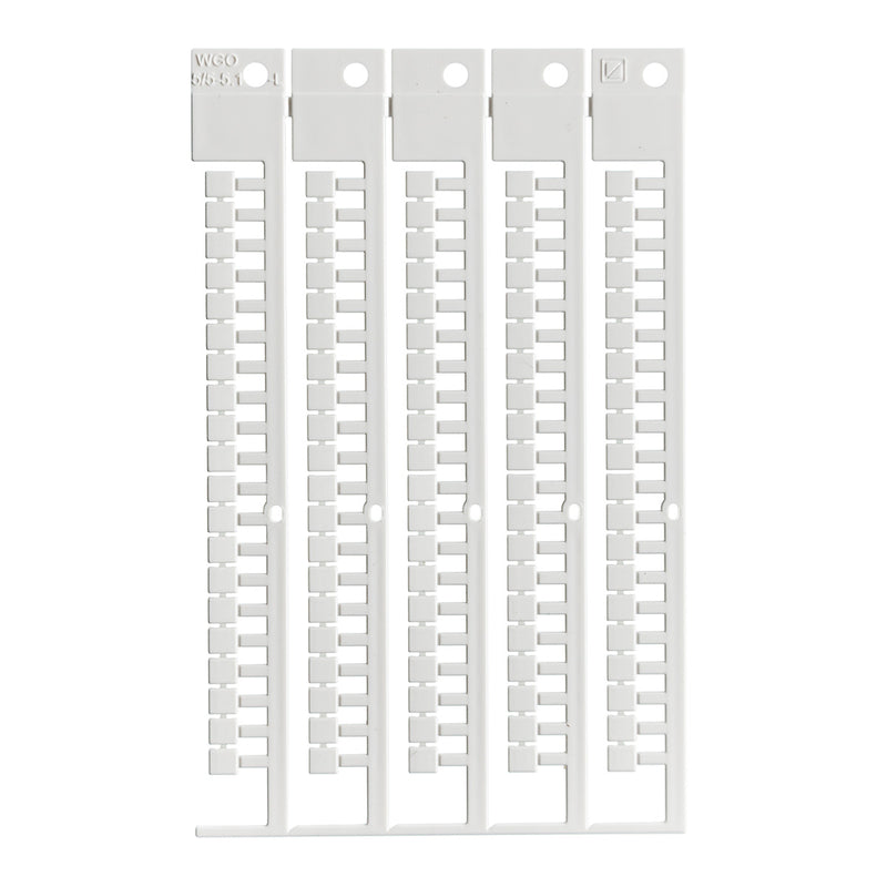 Brady TERMINAL BLOCK TAG, AB, 5X5-5 Terminal Block Tags - 5mm x 5mm, 5mm Pitch SA4813