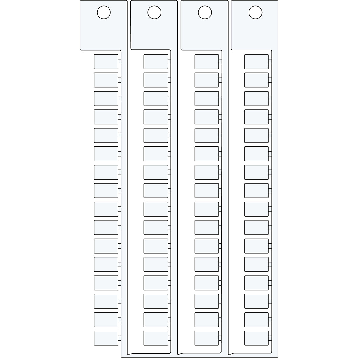 Brady TAGS TERMINAL BLOCK 6 10 Terminal Block Tags - 6mm x 10mm, Single SA4370