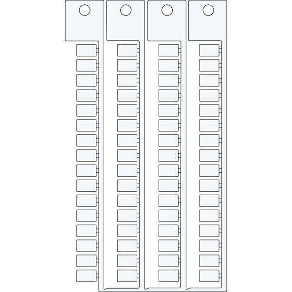 Brady TAGS TERMINAL BLOCK 6 10 Terminal Block Tags - 6mm x 10mm, Single SA4370