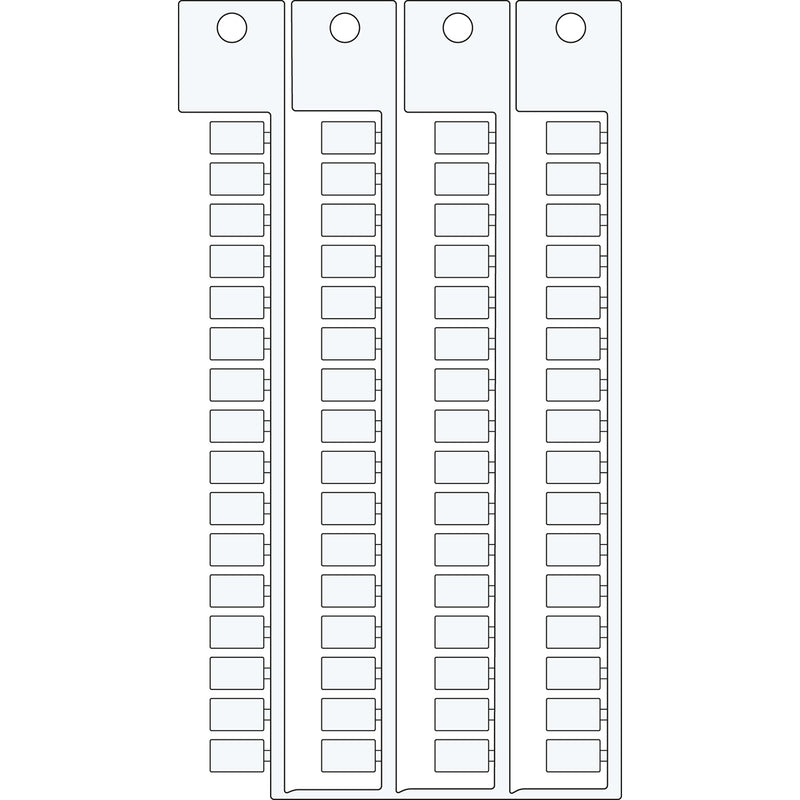 Brady TAGS TERMINAL BLOCK 6 10 Terminal Block Tags - 6mm x 10mm, Single SA4370