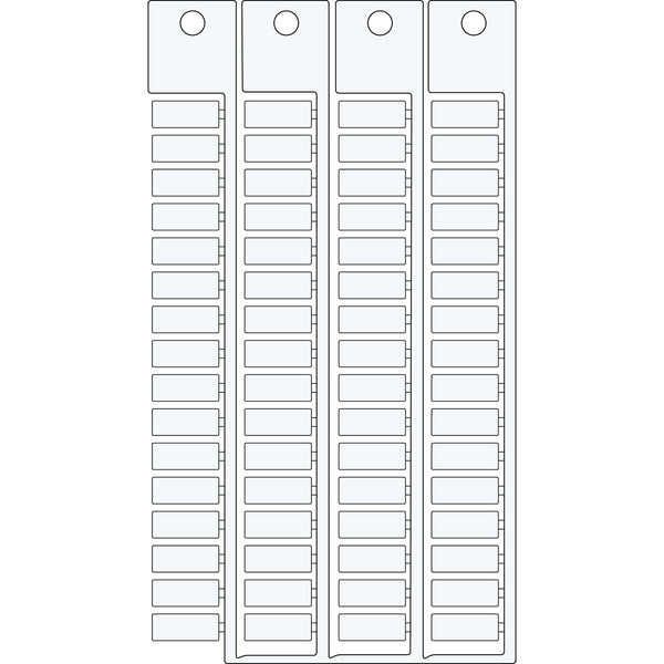 Brady TAGS TERMINAL BLOCK 6 15 Terminal Block Tags - 6mm x 15mm, Single SA4380