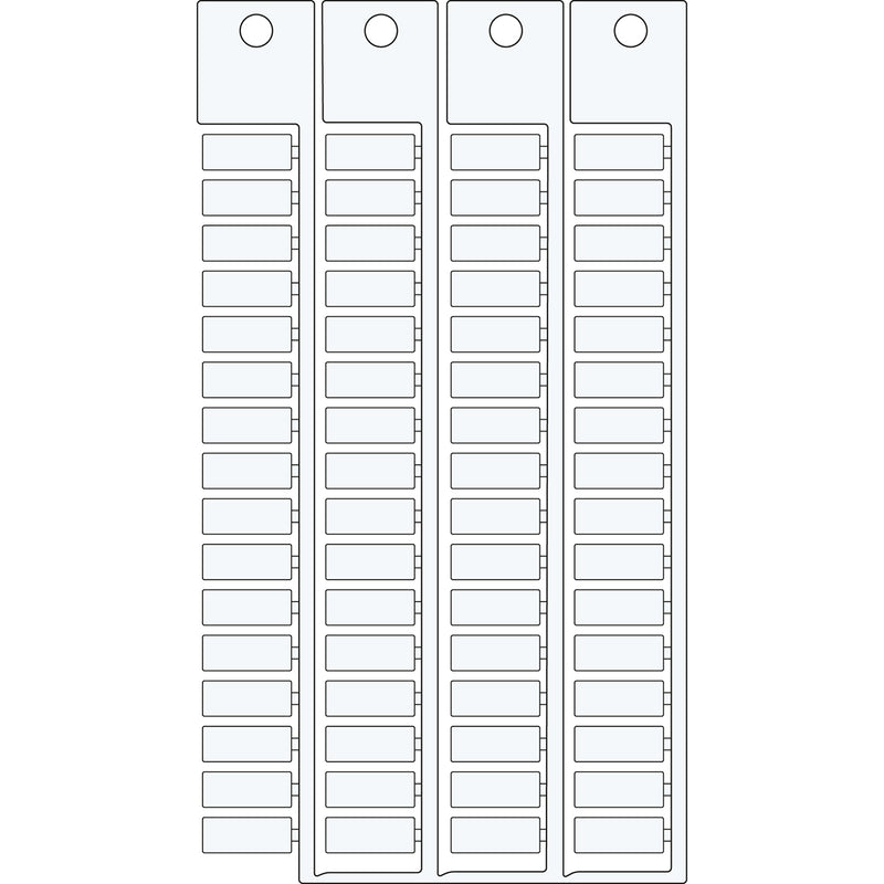 Brady TAGS TERMINAL BLOCK 6 15 Terminal Block Tags - 6mm x 15mm, Single SA4380