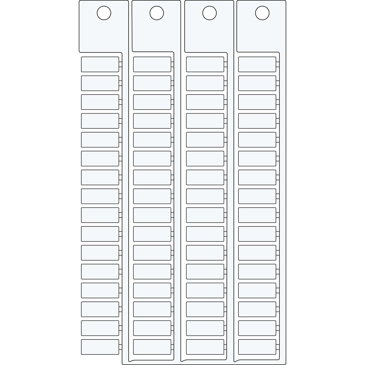 Brady TAGS TERMINAL BLOCK 6 15 ,. Terminal Block Tags - 6mm x 15mm, Single SA4440
