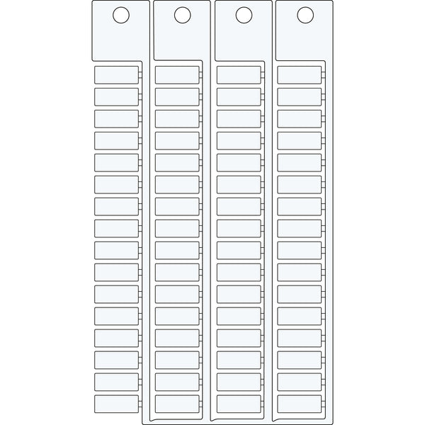 Brady TAGS TERMINAL BLOCK 6 15 ,. Terminal Block Tags - 6mm x 15mm, Single SA4440