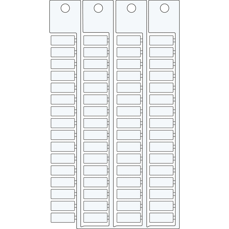 Brady TAGS TERMINAL BLOCK 6 15 ,. Terminal Block Tags - 6mm x 15mm, Single SA4440