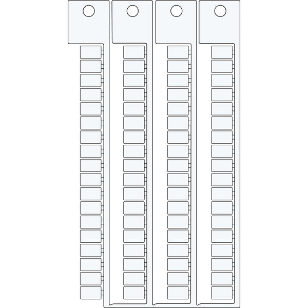 Brady TERMINAL BLOCK TAGS 6X10-6 MOD Terminal Block Tags - 6mm x 10mm, 6mm Pitch SA4480