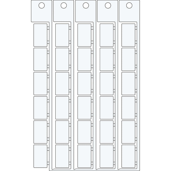 Brady MFC-17x10-WT-ABSS Electrical Component Tags - 17mm x 10mm SA4570