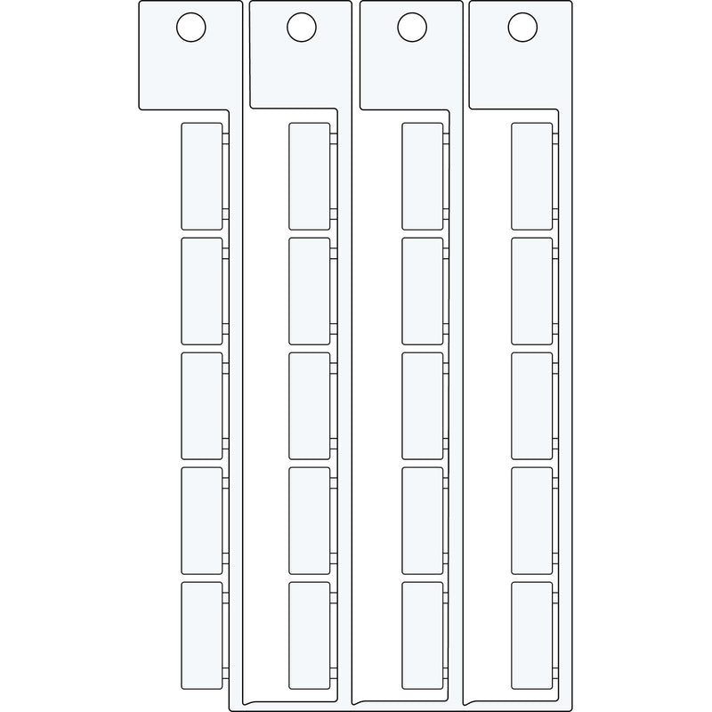 Brady TAG 8 21-TELEMECAN Electrical Component Tags - 8mm x 21mm SA4840