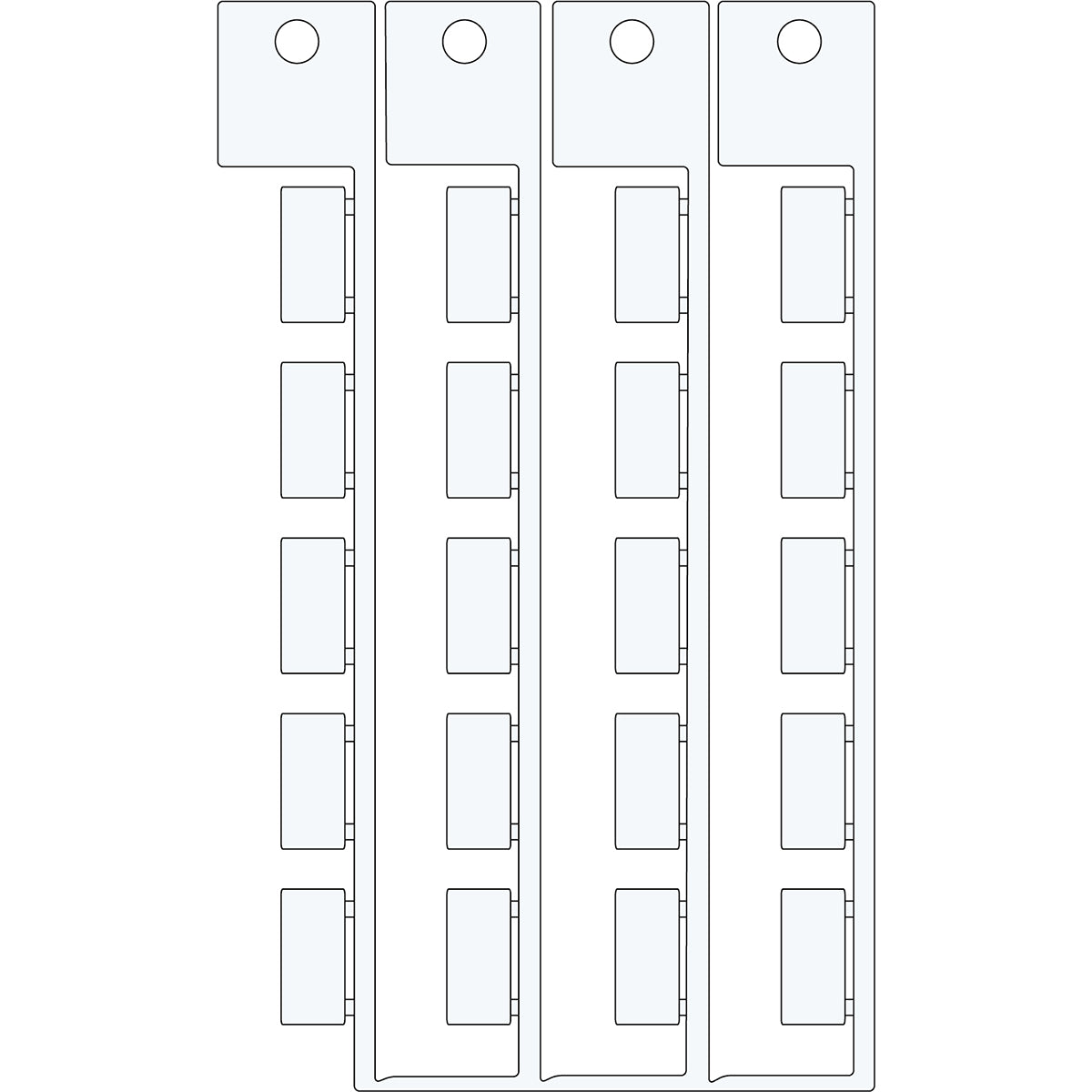 Brady TAG 8 17-TELEMEC.(LC1) TE LC1 8X17 component tag SA4841