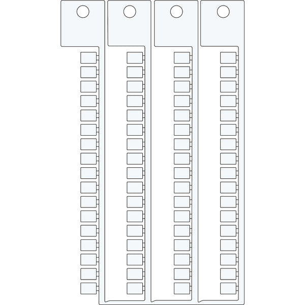 Brady TERMINAL BLOCK TAGSSIEMENS 5 7 Terminal Block Tags - 5mm x 7mm, Single SA4950