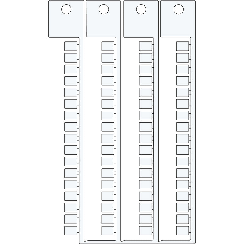 Brady TERMINAL BLOCK TAGSSIEMENS 5 7 Terminal Block Tags - 5mm x 7mm, Single SA4950