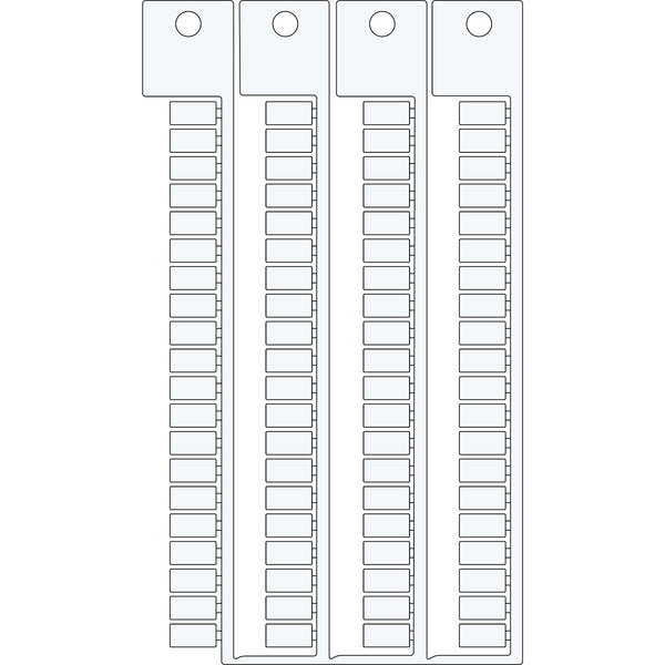 Brady TERMINAL BLOCK TAGS .5X10-5SIEM.WA2 AL Terminal Block Tags - 5mm x 10mm, 5mm Pitch SA4961