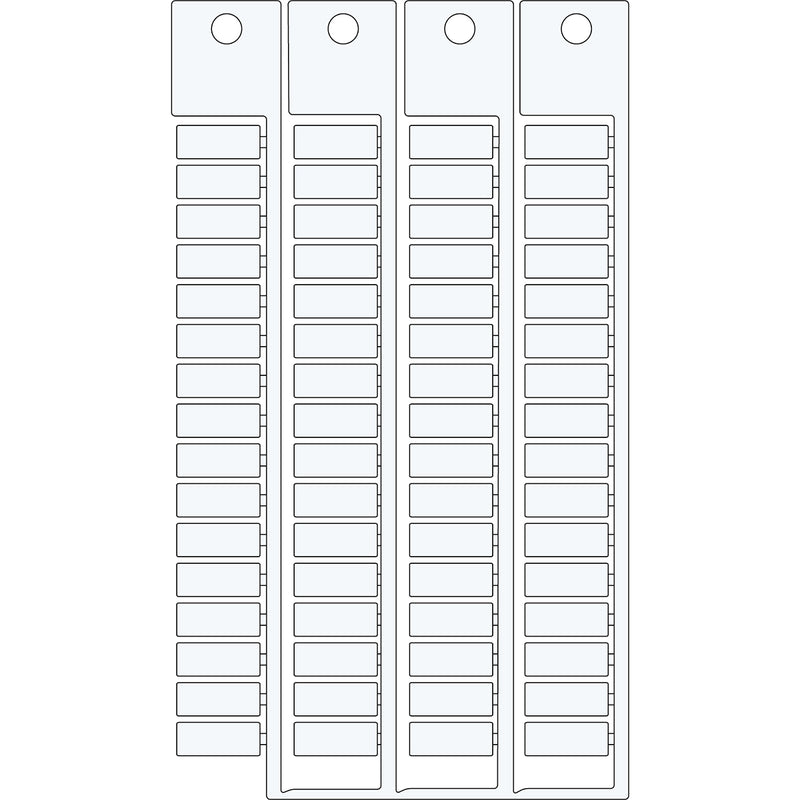 Brady TAG WEID. DSTVK Electrical Component Tags - 6mm x 15mm SA4980