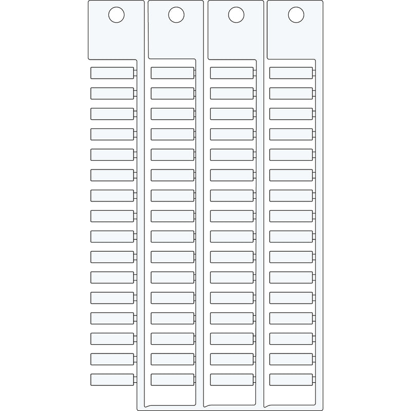 Brady TAG -4X15 -4 STICKS WHITE Cable & Wire Tags - 4mm x 15mm SA4X15