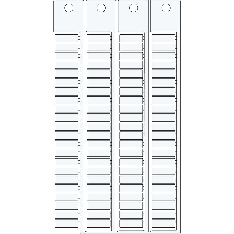 Brady TERMINAL BLOCK TAGS 5 15-5 MOD Terminal Block Tags - 5mm x 15mm, 5mm Pitch SA5444