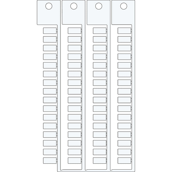 Brady TAGS TERM.BLOCK LEGRAND VIKING3 WIE TESS Terminal Block Tags - 5mm x 11mm, Single SA5X11