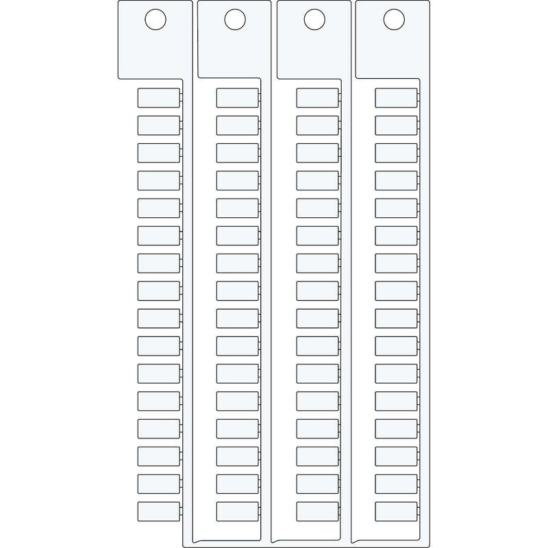 Brady TAGS TERM.BLOCK LEGRAND VIKING3 WIE TESS Terminal Block Tags - 5mm x 11mm, Single SA5X11