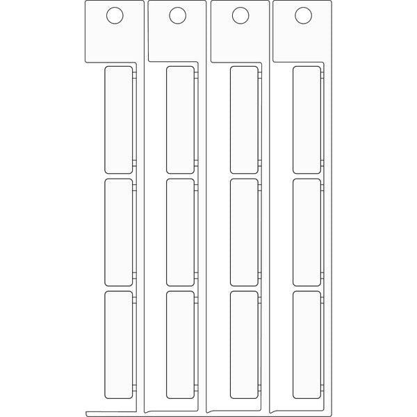 Brady ADHESIVE TAG.9X35 BASE ADESIVA . Electrical Component Tags with Adhesive - 9mm x 35mm, Single SA935A