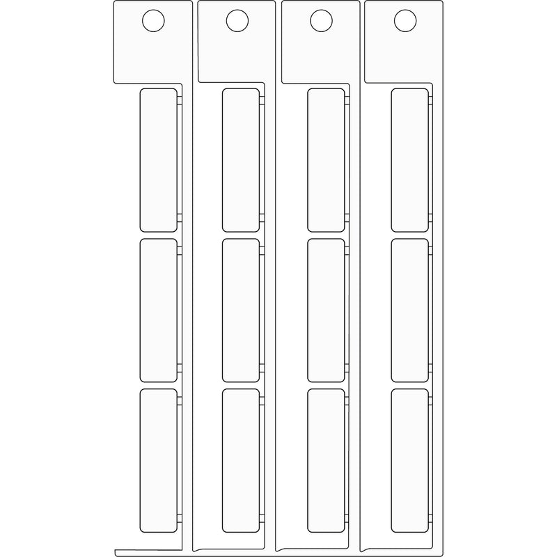 Brady ADHESIVE TAG.9X35 BASE ADESIVA . Electrical Component Tags with Adhesive - 9mm x 35mm, Single SA935A