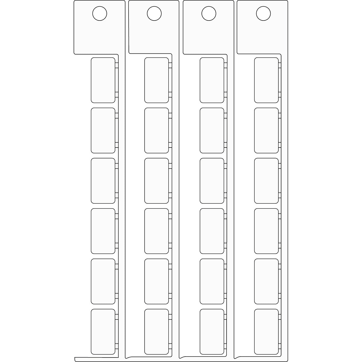 Brady TAG 09X17 INT.AUT.ABB Electrical Component Tags - 9mm x 17mm SA9X17