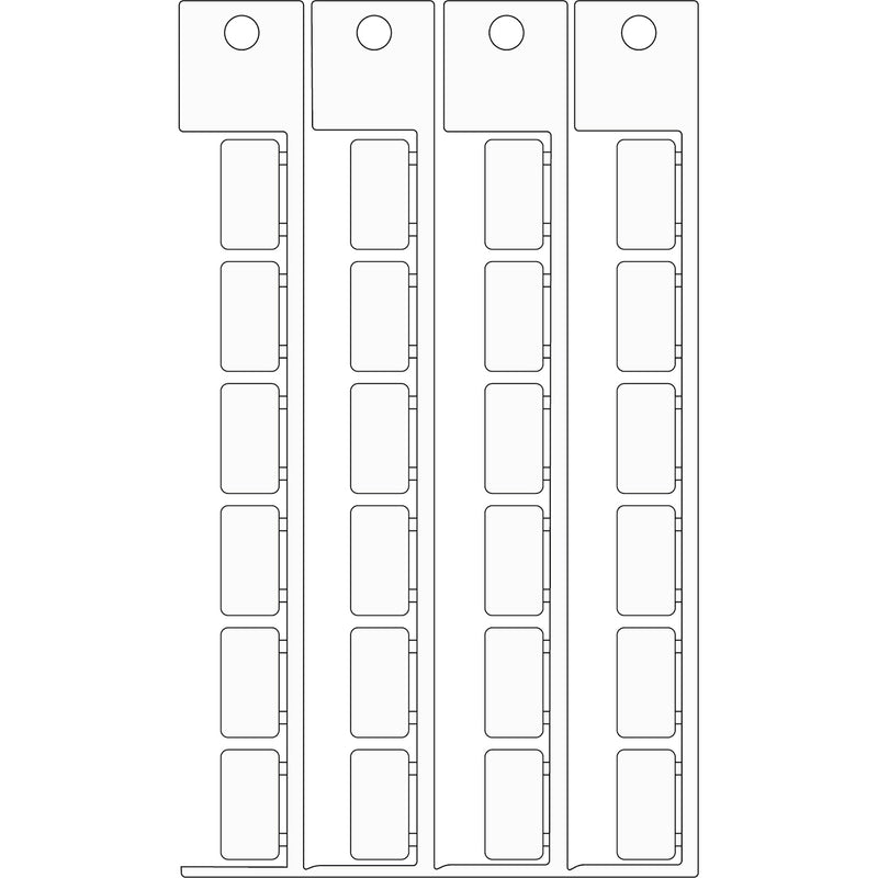 Brady TAG 09X17 INT.AUT.ABB Electrical Component Tags - 9mm x 17mm SA9X17