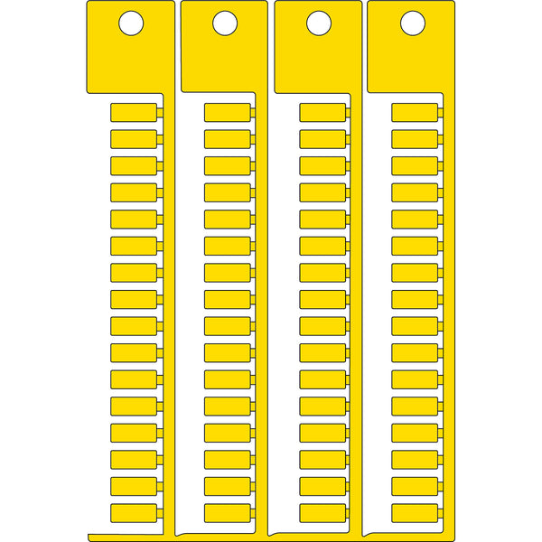 Brady TAG 4X10 4 STICKS YELLOW Cable & Wire Tags - 4mm x 10mm SAG410