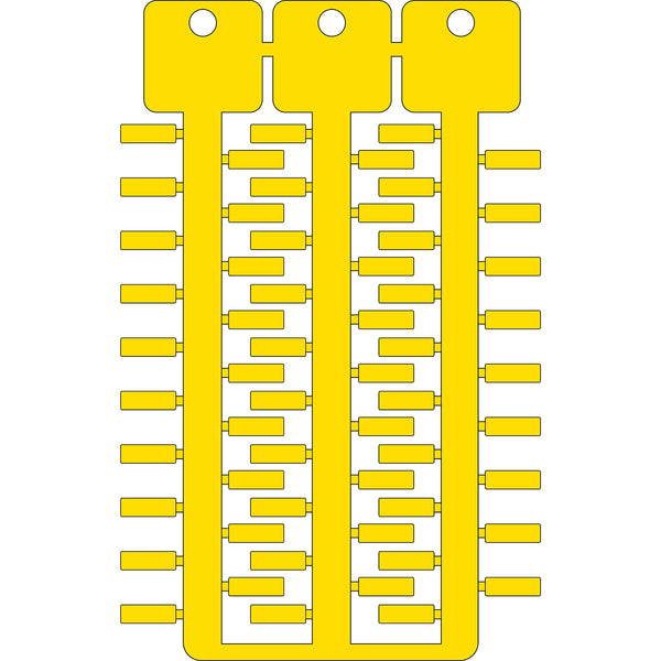 Brady TAG-4 12 YELLOW Cable & Wire Tags - 4mm x 12mm SAG412