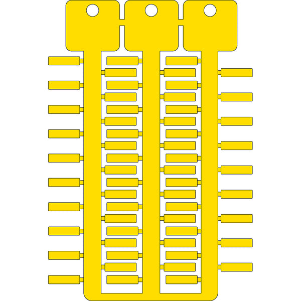 Brady TAG 4X15 4 STICKS YELLOW Cable & Wire Tags - 4mm x 15mm SAG415