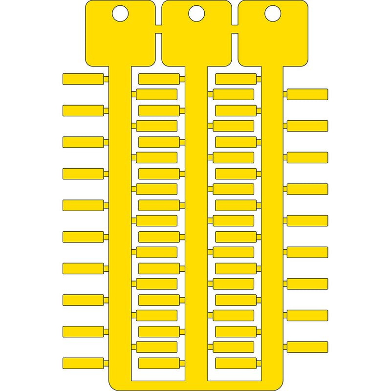 Brady TAG 4X15 4 STICKS YELLOW Cable & Wire Tags - 4mm x 15mm SAG415